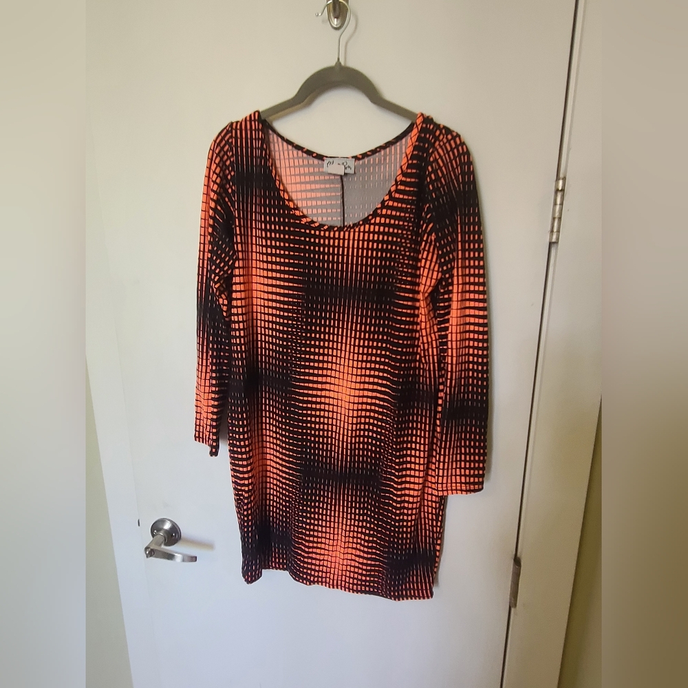 Pink and Black Patterned Dress
